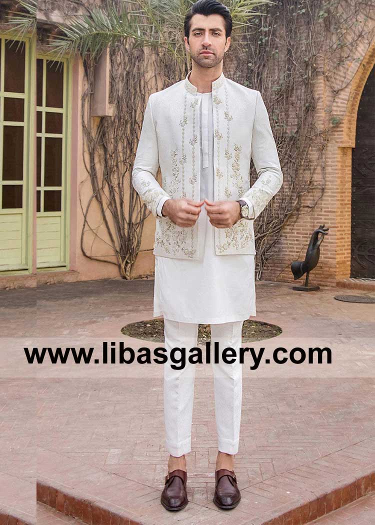 New Release off White Embellished Wedding Prince 